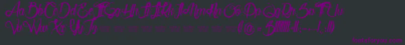 Serval Font – Purple Fonts on Black Background