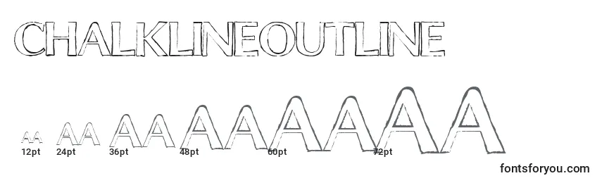 Размеры шрифта ChalkLineOutline (117804)