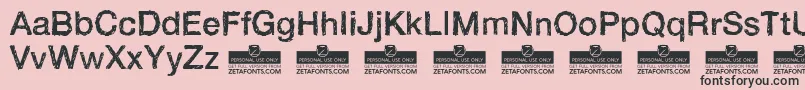 HandveticaNeueRegularTrial Font – Black Fonts on Pink Background