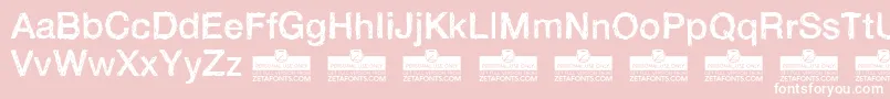 HandveticaNeueRegularTrial Font – White Fonts on Pink Background