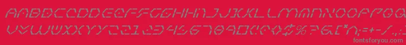 fuente ZetaSentryItalic – Fuentes Grises Sobre Fondo Rojo