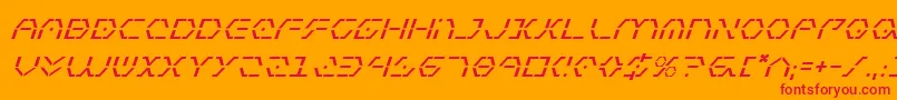 Шрифт ZetaSentryItalic – красные шрифты на оранжевом фоне