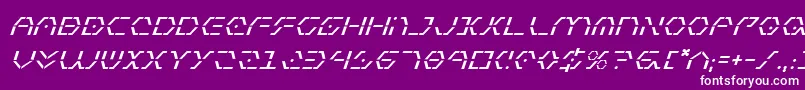 ZetaSentryItalic Font – White Fonts on Purple Background