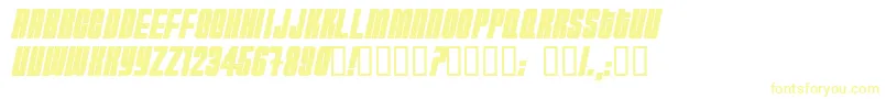 Hydrb Font – Yellow Fonts on White Background