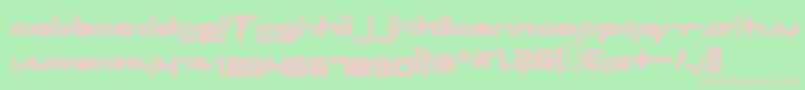 BeachHouse Font – Pink Fonts on Green Background