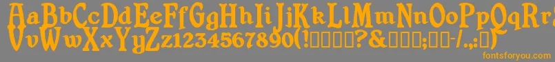 Shrewsburytitling ffy Font – Orange Fonts on Gray Background