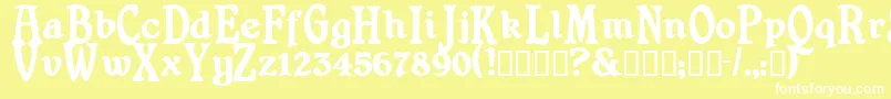 Shrewsburytitling ffy Font – White Fonts on Yellow Background