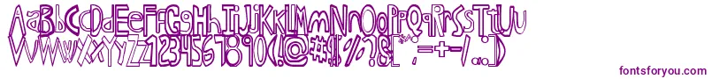 AnimeI Font – Purple Fonts on White Background