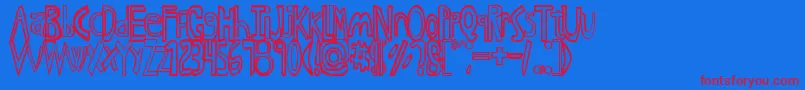 Lisätietoja AnimeI-fontista AnimeI-fontti – punaiset fontit sinisellä taustalla