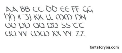 Review of the TristramLeftalic Font