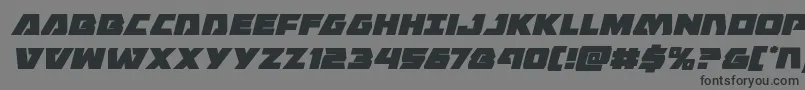 Eaglestrikeital Font – Black Fonts on Gray Background