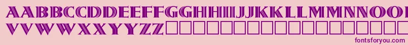 Metrolin Font – Purple Fonts on Pink Background