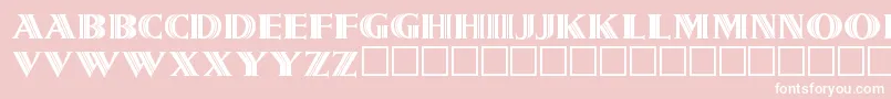 Metrolin Font – White Fonts on Pink Background