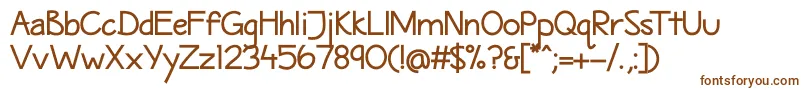 MaritimeSansBold Font – Brown Fonts on White Background