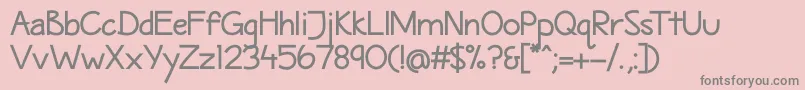 MaritimeSansBold Font – Gray Fonts on Pink Background