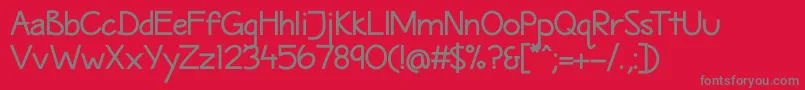 MaritimeSansBold Font – Gray Fonts on Red Background
