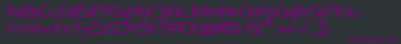 MaritimeSansBold Font – Purple Fonts on Black Background