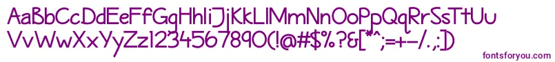 MaritimeSansBold Font – Purple Fonts on White Background