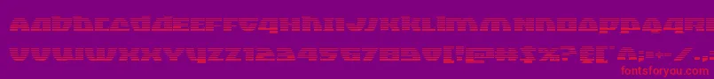 Шрифт Blackbishopgrad – красные шрифты на фиолетовом фоне