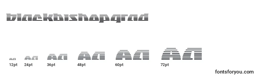 Размеры шрифта Blackbishopgrad