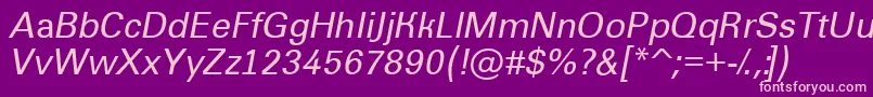 AGroticItalic Font – Pink Fonts on Purple Background