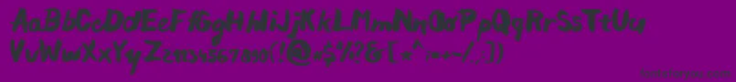 Chocoleta Font – Black Fonts on Purple Background