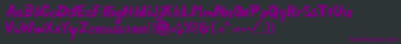 Chocoleta Font – Purple Fonts on Black Background