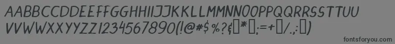 Dinski Font – Black Fonts on Gray Background
