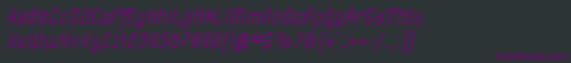LinotypeRezidentOne Font – Purple Fonts on Black Background