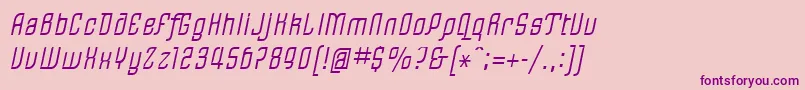 LinotypeRezidentOne Font – Purple Fonts on Pink Background