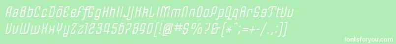 LinotypeRezidentOne Font – White Fonts on Green Background