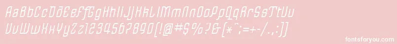 LinotypeRezidentOne Font – White Fonts on Pink Background