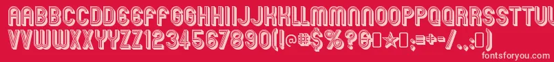 En savoir plus sur la police Mexcellent3DRegular Police Mexcellent3DRegular – polices roses sur fond rouge