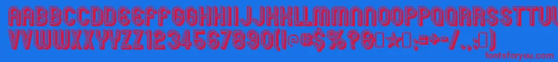 En savoir plus sur la police Mexcellent3DRegular Police Mexcellent3DRegular – polices rouges sur fond bleu
