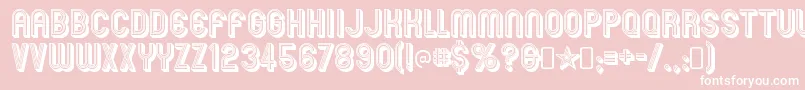 Mexcellent3DRegular Font – White Fonts on Pink Background