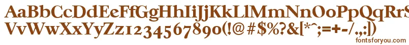 Шрифт CasablancaserialXboldRegular – коричневые шрифты