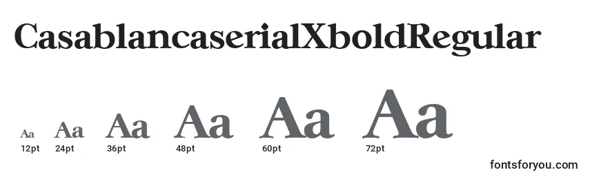 Размеры шрифта CasablancaserialXboldRegular