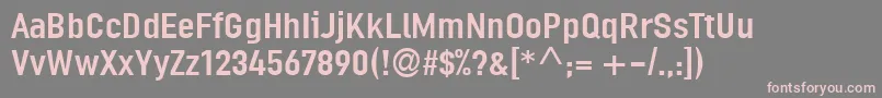 LinotypeOrdinarRegular Font – Pink Fonts on Gray Background