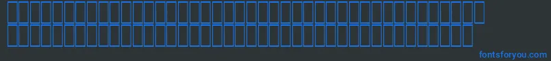 AgaAbasanRegular-Schriftart – Blaue Schriften auf schwarzem Hintergrund