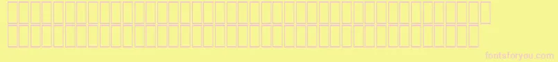 Fonte AgaAbasanRegular – fontes rosa em um fundo amarelo