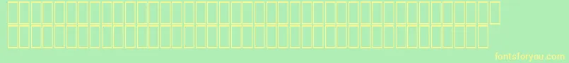 フォントAgaAbasanRegular – 黄色の文字が緑の背景にあります