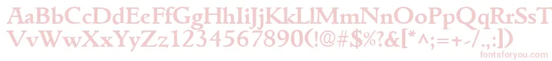 GoudyitalianBold Font – Pink Fonts on White Background