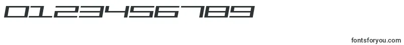 フォントSfSquareHeadExtendedItalic – 数字と数値のためのフォント
