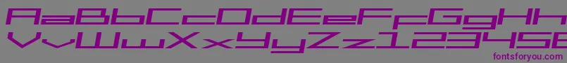 SfSquareHeadExtendedItalic Font – Purple Fonts on Gray Background