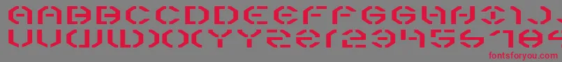 Year3000Expanded Font – Red Fonts on Gray Background