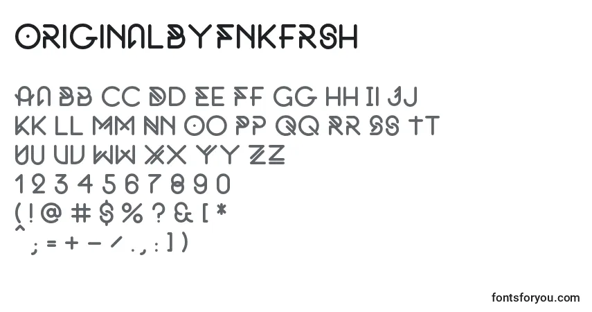 OriginalByFnkfrsh-fontti – aakkoset, numerot, erikoismerkit