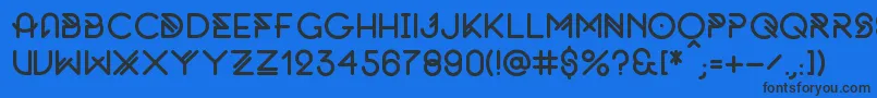 fuente OriginalByFnkfrsh – Fuentes Negras Sobre Fondo Azul