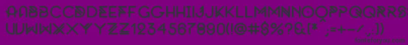 Шрифт OriginalByFnkfrsh – чёрные шрифты на фиолетовом фоне