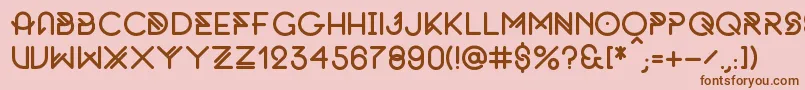 Fonte OriginalByFnkfrsh – fontes marrons em um fundo rosa