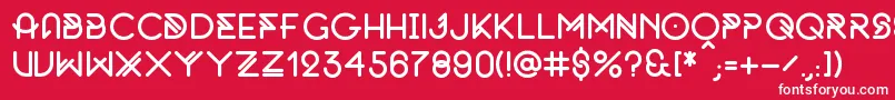 Шрифт OriginalByFnkfrsh – белые шрифты на красном фоне